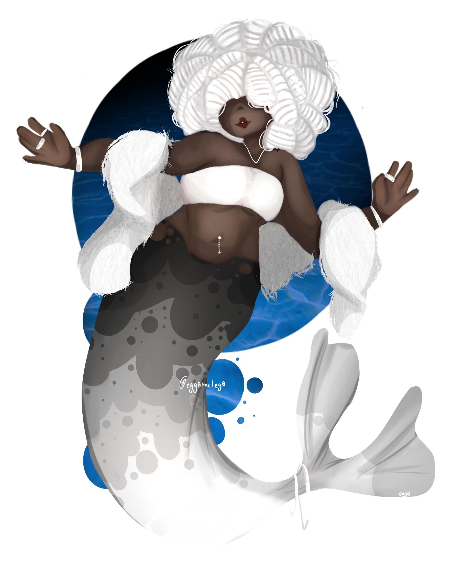 Original Creation half seal half human 